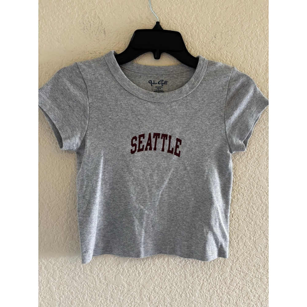 Brandy Melville John Galt Short Sleeve Tee Gray Seattle S like new